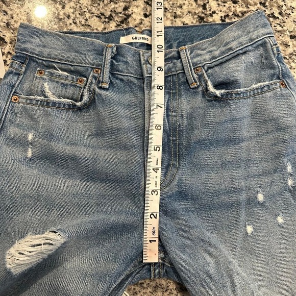 NWOT GRLFRND The Karolina Distressed A Little More Love Jeans Blue Size 24 - Picture 11 of 12